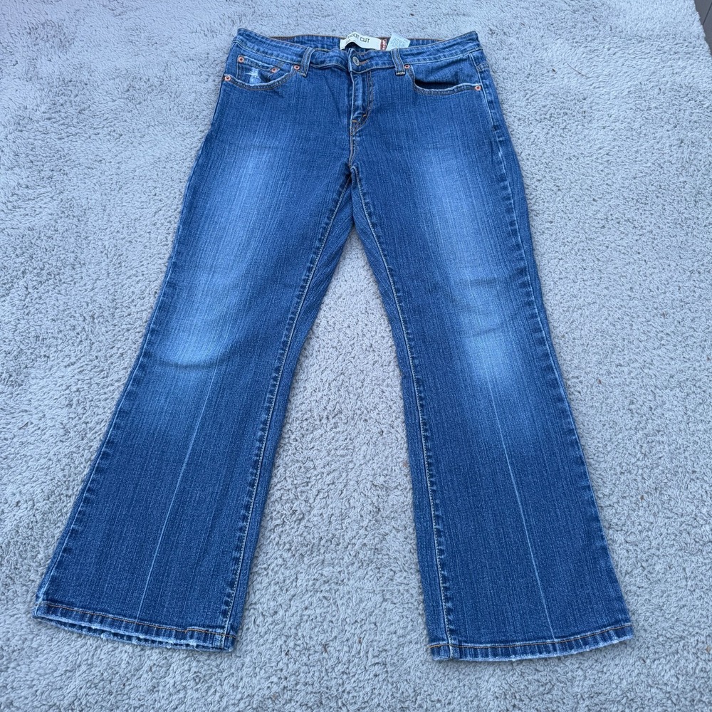 Levi's 515 Bootcut Jeans Blue Mid Rise Medium‎ Wash 5-Pocket Women's Size 12M